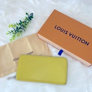 Louis Vuitton‎ Yellow Epi Zippy Wallet
